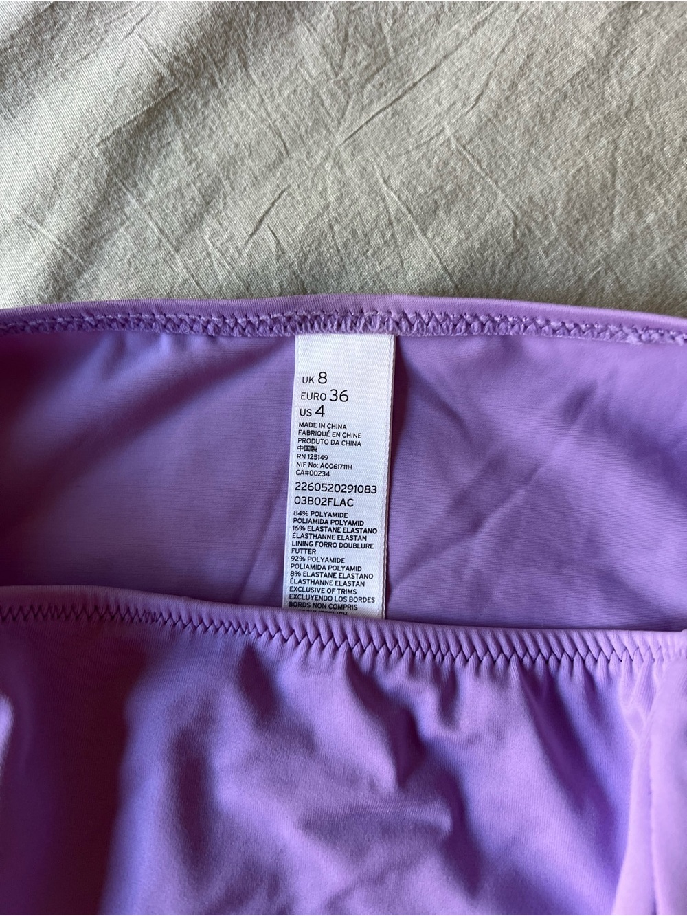 Topshop Lavender Two-Piece High-Waist Bikini Set - Picture 2 of 3